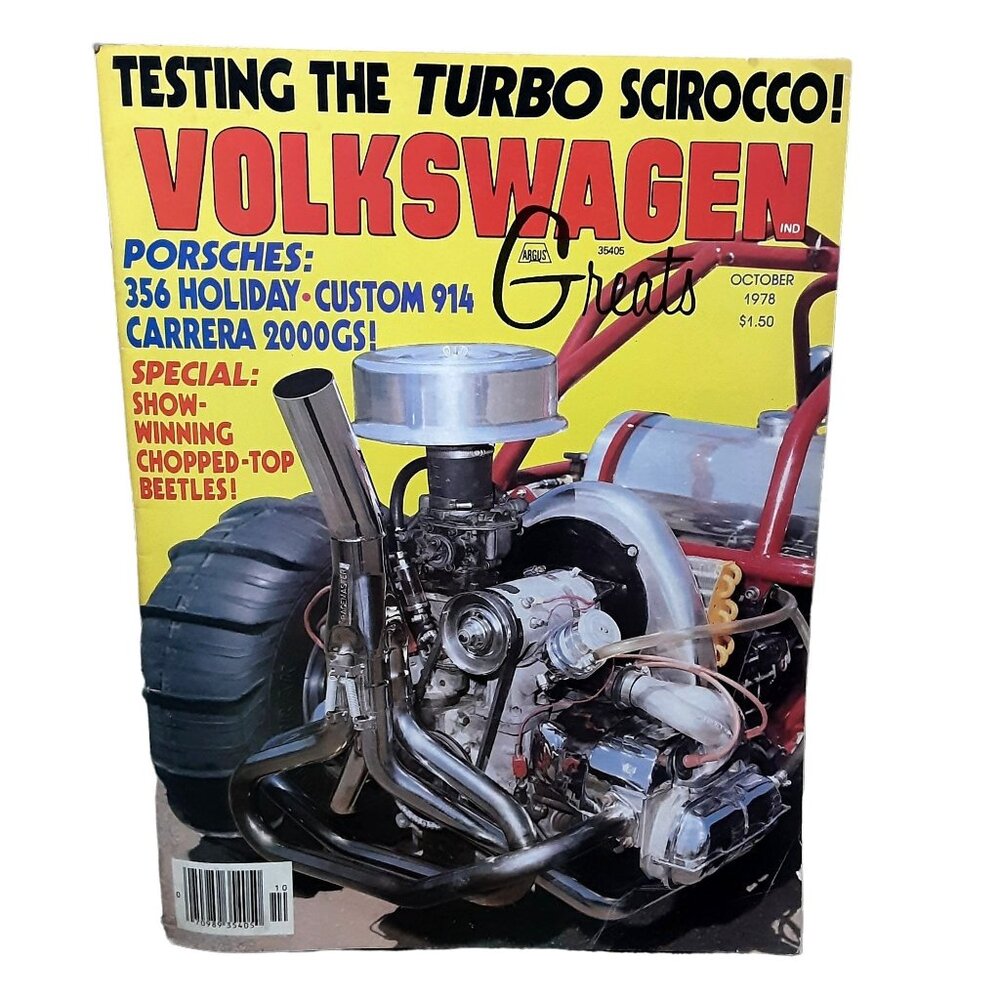Volkswagen Greats Magazine Oct 1978 Turbo Scirocco Porsche 356 VW Beetle